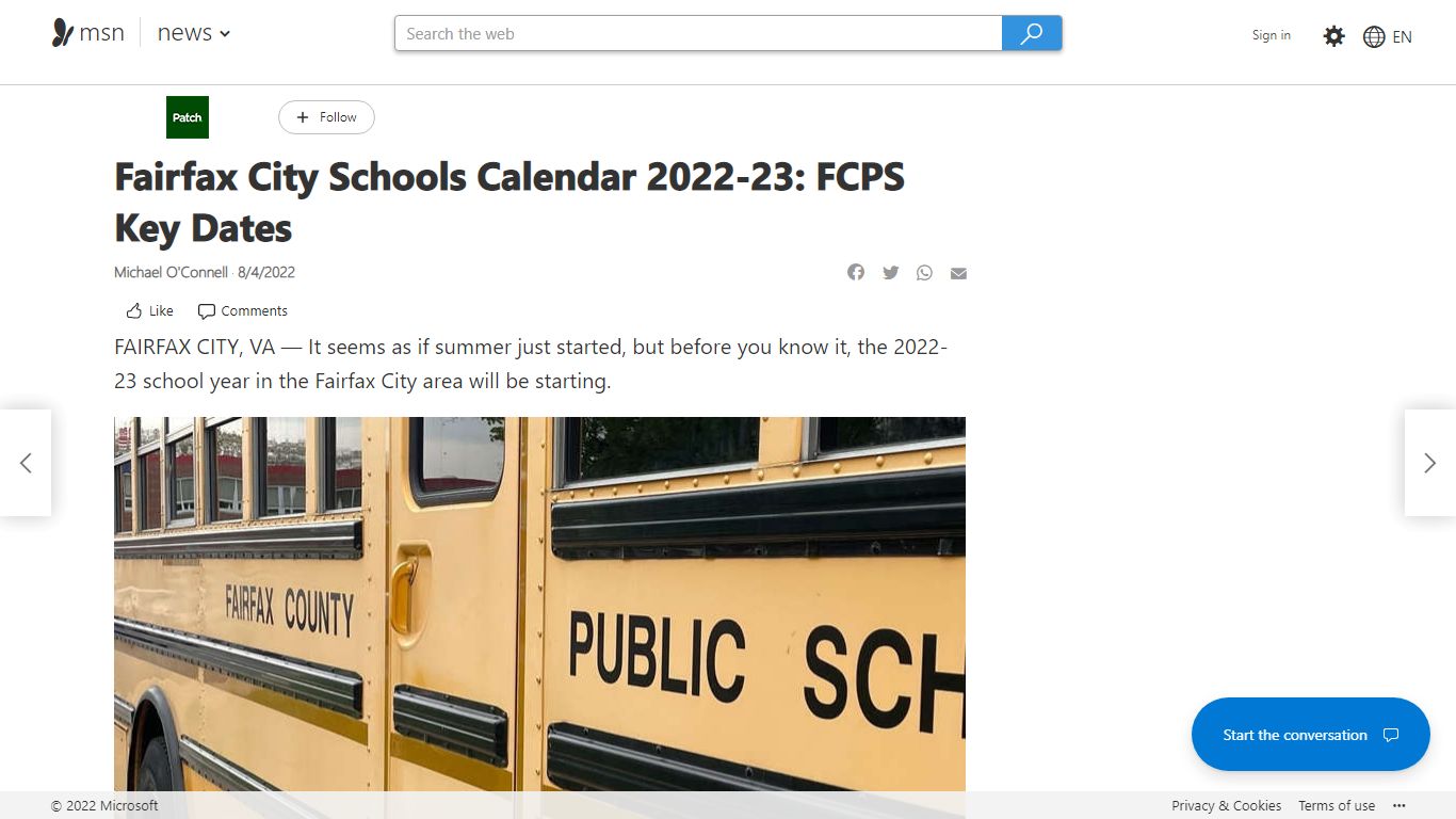 Fairfax City Schools Calendar 2022-23: FCPS Key Dates